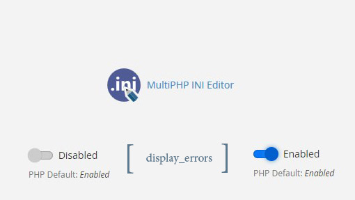 Php ini Display Error